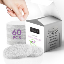 TiwinTI Tmrtett arcpol szivacsok 100% Cellulz Termszetes Fapp. eszttikusoknak Kozmetikai Spa szivacsok hmlaszt s napi arcmoss-tisztts