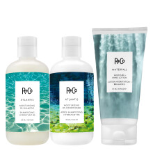 R+Co ATLANTIS Shampoo, Conditioner & WATERFALL Hydratatie & Glans Bundle - Voor Alle Haartypes - Vegan