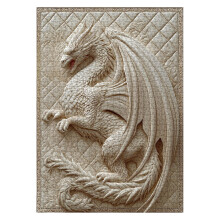 3D Drachenpuzzle für Erwachsene 1000 Teile, Schwieriges Tier Quilt Puzzle, Kunst Herausforderndes Puzzle