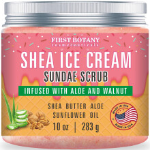 First Botany Lichaamspeeling - Natuurlijke Exfoliërende Zoutscrub & Soufflé voor Lichaam en Gezicht