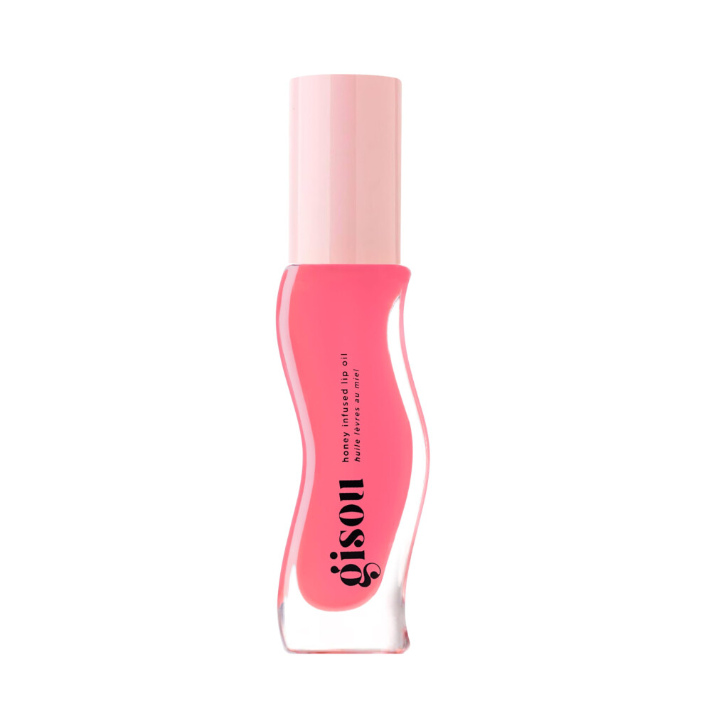 Gisou Honey Infused Hydrating Lip Oil Nourishing Lip Moisturizer For Dry Lips (Raspberry Swirl)