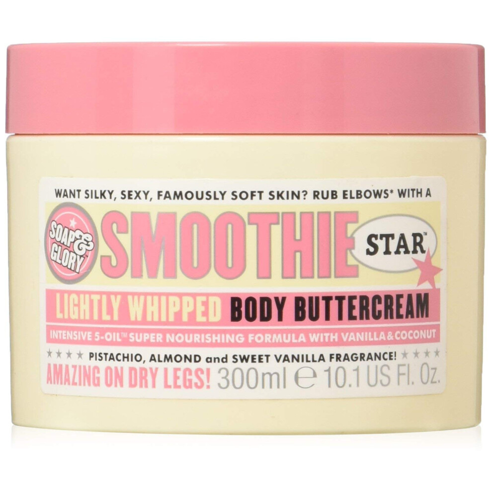 Soap & Glory (2 Pack) Smoothie Star Breakfast Body Scrub 300Ml & Smoothie Star Body Buttercream 300Ml