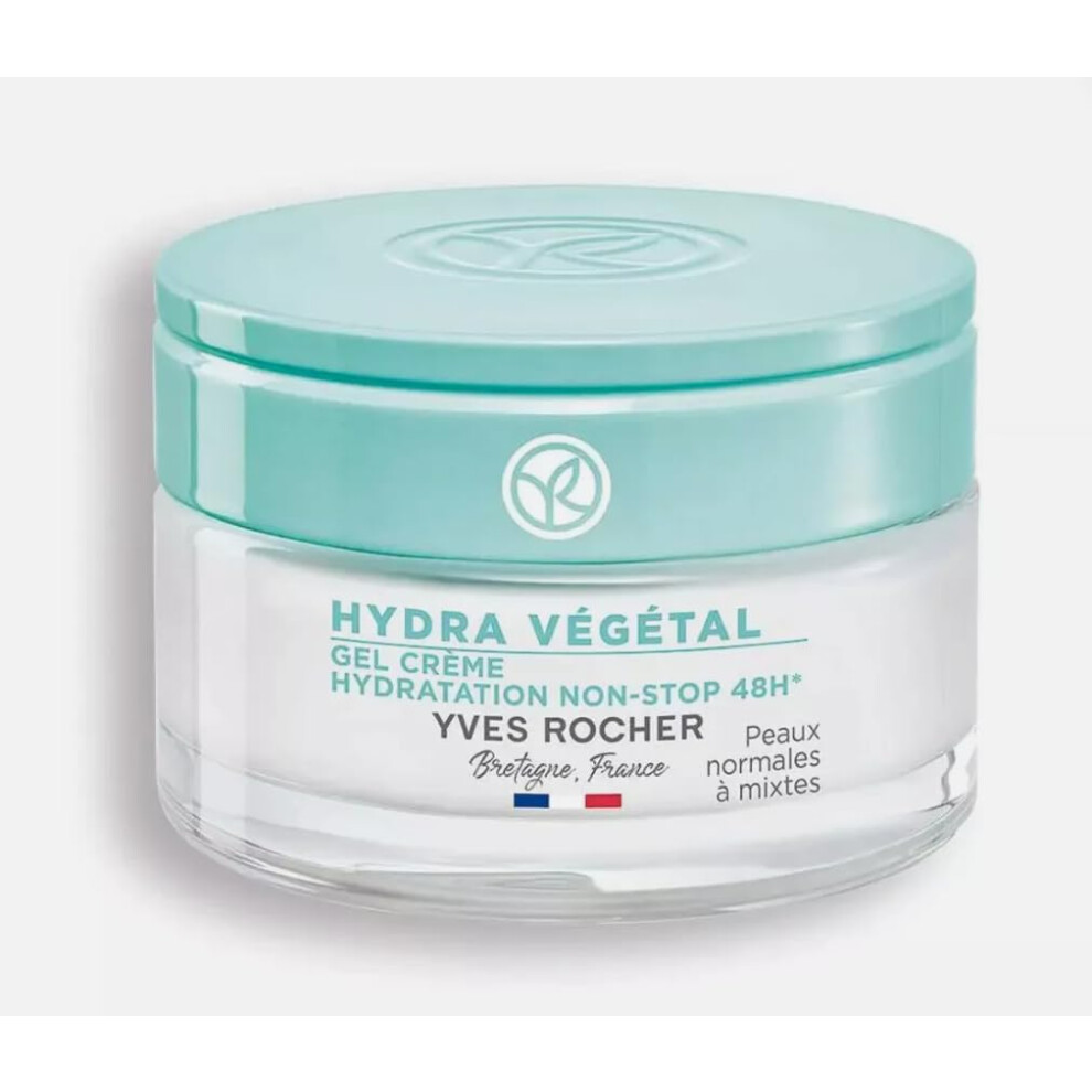 Yves Rocher Cream Hydra Vegetal 48H Non-Stop Moisturizing Gel 50 Ml./1.7 Fl.oz.