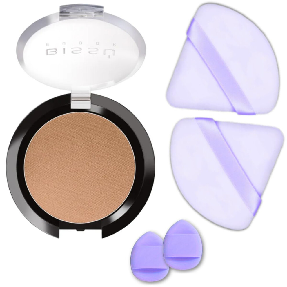 Beetbul Makeup Kit - Biss Blush 4G With 2 Velvet Puff & 2 Finger Puffs (Colors/Styles May Vary) (09 Brown)
