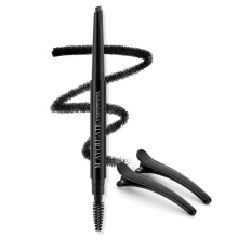 LAVONE Augenbrauenstift - Wasserfester Stift mit dreieckiger Spitze, doppelseitigem Pinsel, präzise