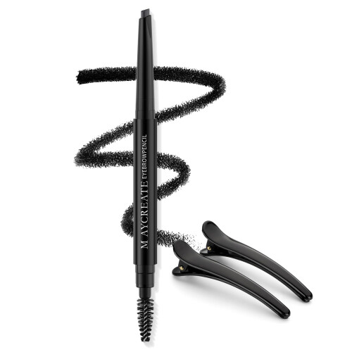 LAVONE Lápiz de Cejas - Lápiz de Cejas Impermeable con Punta Triangular, Cepillo Doble, Preciso