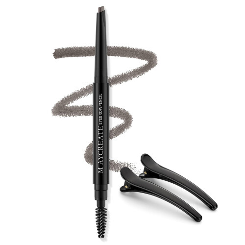 LAVONE Lápiz de Cejas - Lápiz de Cejas Impermeable con Punta Triangular, Brocha Doble Lado