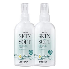 2 x Avon Large Skin So Soft Dry Oil Spray, Formulated with Jojoba Oil and Vitamin E to Lock in Moisture, 2 x 250ml