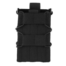 Tactical Double Magazine Bag 5.56 7.62 Rifle M4 AK Molle System Mag Bag Waist Belt Vest Accessories Airsoft Hunting Equipments (Color : BK)