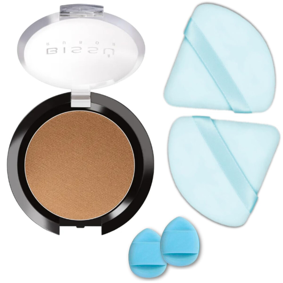 Beetbul Makeup Kit - Biss Blush 4G With 2 Velvet Puff & 2 Finger Puffs (Colors/Styles May Vary) (11 Bronze)
