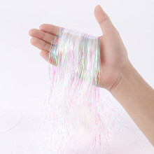 JXITON 10000pcs Kerst Icicle Tinsel, 18in Iriserende Folie Tinsel Streng voor Kerstdecoratie