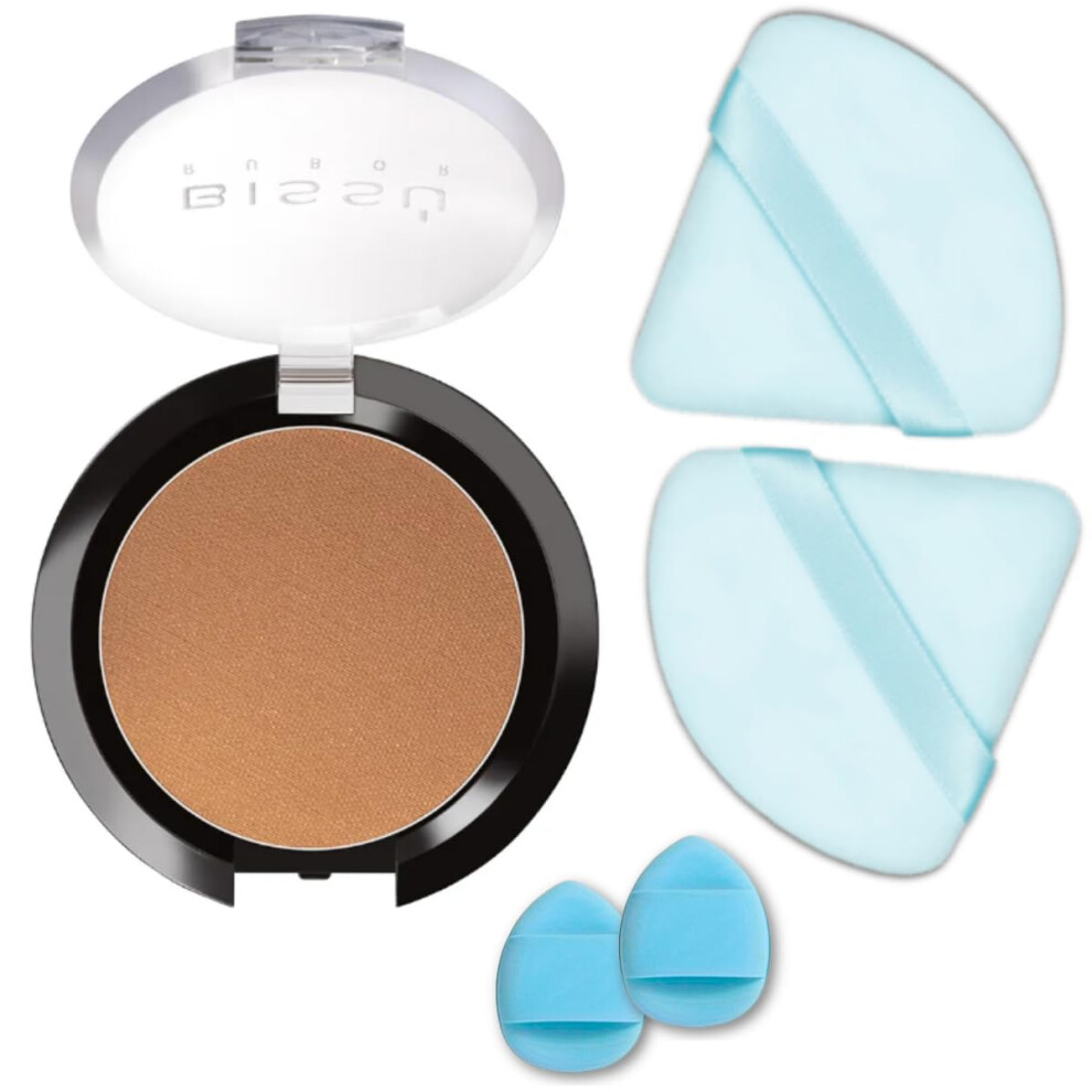 Beetbul Makeup Kit - Biss Blush 4G With 2 Velvet Puff & 2 Finger Puffs (Colors/Styles May Vary) (06 Tan)