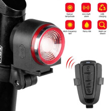 Intelligentes Bremslicht mit Sensor, USB-Ladefunktion, Fahrradalarm mit Fernbedienung, wasserdichter Fahrradalarm