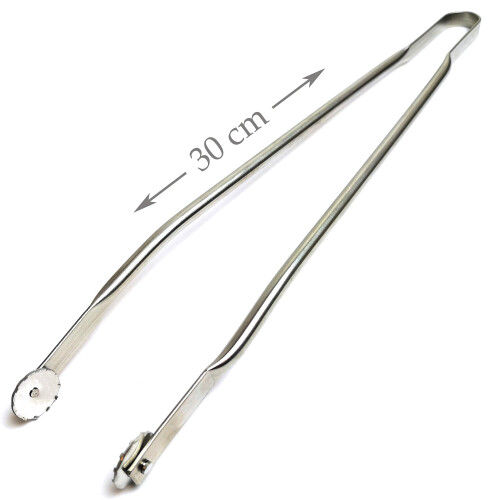 sausage tongs with rollers 30cm
