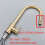 Kitchen faucet, pullout, singlelever mixer, 360 rotation, brush gold 5
