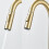Kitchen faucet, pullout, singlelever mixer, 360 rotation, brush gold 2