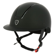Glint MAT Riding Helmet Black/Insert Edge Shiny Silver 5254 cm