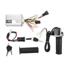 Controlador de aceleração giratória 48V 1000W com display LCD, corpo em liga de alumínio e proteção contra subtensão para acessórios de
