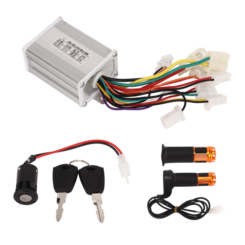Motor Controller For Brushless Motors, Aluminium Alloy Shell Good Heat Dissipation Unit With Switch Lock Keys And Steady Speed Control For Electric Mo 9139052353510