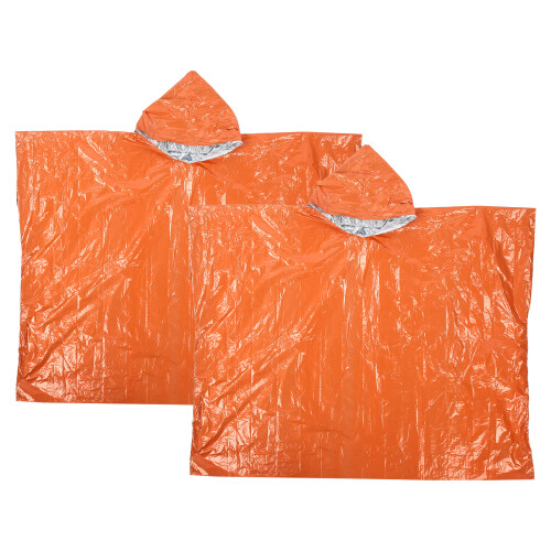 Πόντσο βροχής επιβίωσης έκτακτης ανάγκης Mylar κουβέρτα χώρου θερμομόνωση
