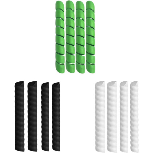 Practical tree bark protection, tube, functional tree trunk protection, spirals, reusable, 4 pieces white 1