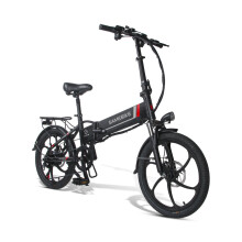 SAMEBIKE 20"Folding Electric Moped Bike 350W-black