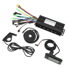 Borstelloze motorcontroller met lcd-display voor e-scooters, snelle warmteafvoer, elektrische sinuscontroller compatibel met 36V, 48V, Hall- en