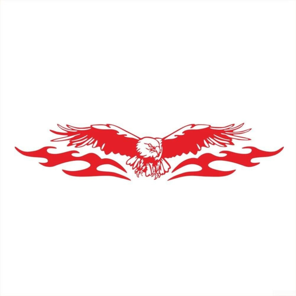 Personalised Eagle Vinyl Stickers To Adorn The Bonnet And Sides Of Any Vehicle Type, Including Suvs And Trucks (Red) Red 9119770827142