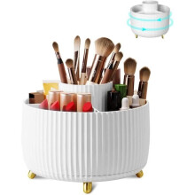 Drehbarer Make-up-Organizer, Kosmetikaufbewahrungshalter aus Kunststoff, speziell für Stifte entwickelt