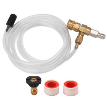 Kit iniettore chimico per idropulitrice ad alta pressione, dispenser di sapone regolabile con valvola a vite, ottone resistente alla corrosione, set