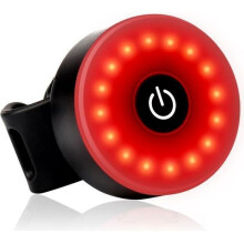 Leistungsstarkes rotes LED-Rücklicht, wiederaufladbar, USB-Blinker – Daffodil LEC500 – Für Mountainbikes, Elektroroller und Gepäckträger