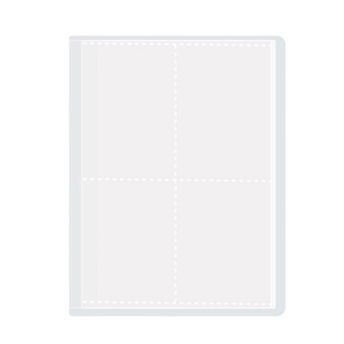 2pcs Portable Insert Page Photo Album Document Folder for-4 1