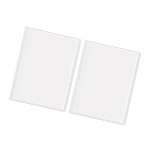 2pcs Portable Insert Page Photo Album Document Folder for-4