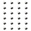 24Pieces Stainless Steel Foldback Clip Long Tail-Black 19mm 1