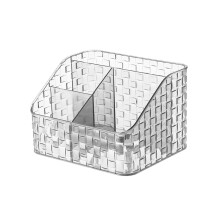 Multi Compartments Desk Pencil Organizers 3 Slot Makeup-White 4
