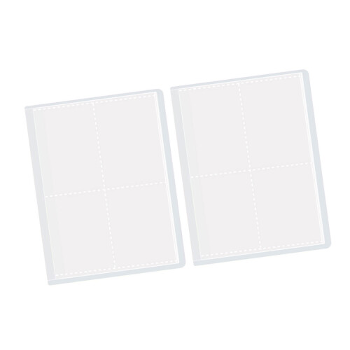 2pcs Lightweight Portable Insert Page File Folder Case Card-6