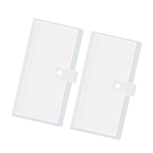 2xtransparente Einstecktasche für Aktenordner mit/ohne-1