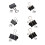 24 Stück Metall Foldback Clip Long Tail Clip-Schwarz 32mm 2
