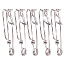 5PCS Pull Tension Strength Fishing Line Connectors 1.8X60MM Closed Eye Hanging Buckle Quick Pin Tool Sea Fishing