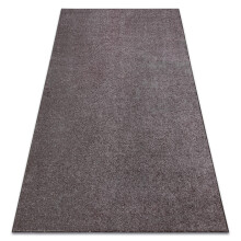 Carpet wall-to-wall SANTA FE brown 42 plain, flat, one colour 150x200 cm