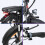 Bicicleta elétrica Fafrees F20 16AH 36V 80KM 250W quadro roda de alumínio de 20 polegadas 20" preta 4