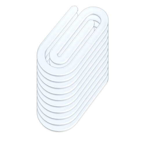20 Pcs DIY Acrylic Paper Clips Blank Bookmarks Large-B