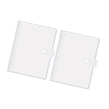 2pcs Portable Insert Page Photo Album Document Folder for-3