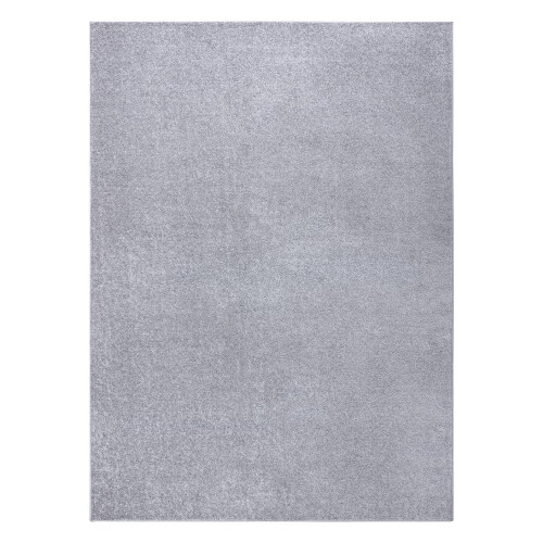 Carpet wall-to-wall SANTA FE silver 92 plain, flat, one colour 250x350 cm 2