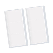 2xtransparente Einstecktasche für Aktenordner mit/ohne-2