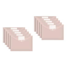 10 pièces organisateur de documents clair A4-Poudre de mousse