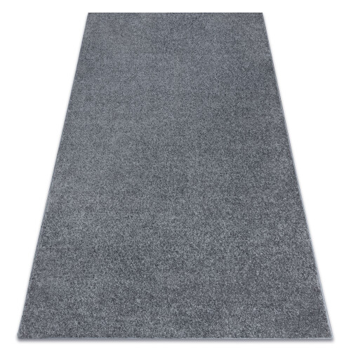 Carpet wall-to-wall  SANTA FE grey 97 plain, flat, one colour 100x250 cm