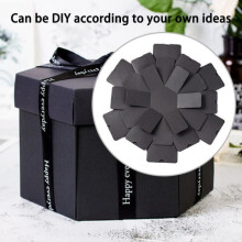 Stück Kreative DIY-Fotobox, sechseckiges Album, handgefertigte Geschenkbox für Familie und Freunde