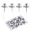 30Pieces I Shape Metal Push Pins Cork Notice Board-silver 1