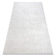 Carpet wall-to-wall SANTA FE cream 031 plain, flat, one colour 200x450 cm